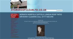 Desktop Screenshot of hydroroofcleanltd.co.uk